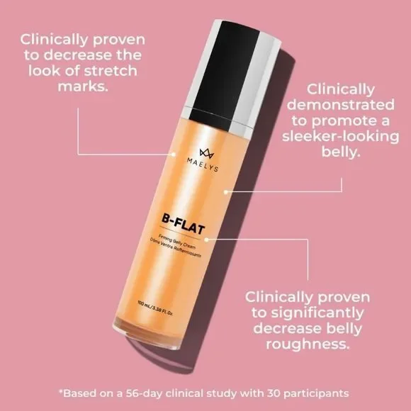 $35❤️‍🔥 ONLY 1! Maelys Cosmetics B-Flat Belly Firming Cream 🧴 NEW Firming - Picture 4 of 10